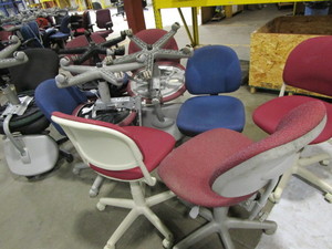lot 143 image: Roller Office Chairs, Qty 12