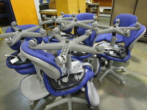 lot 195 image: Roller Office Chairs, Qty 12