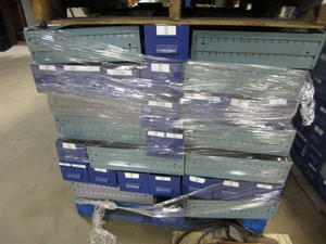 lot 215 image: Pallet of Metal Parts Drawers