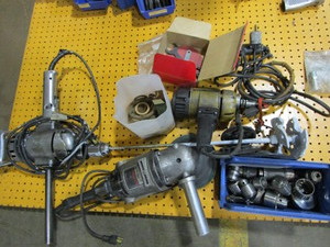 lot 223 image: B&D Grinder, 12 Drill, Chucks