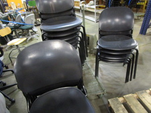 lot 341 image: Molded Plastic Chairs - 16