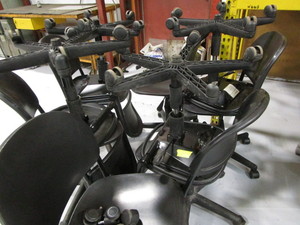 lot 345 image: Roller Office Chairs, Qty 12