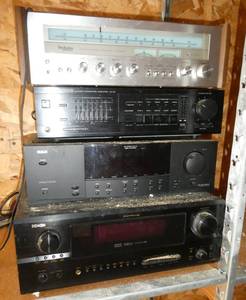 Stereo components - Technics radio, Kenwood Amp, RCA home theatre, Denon receiver
