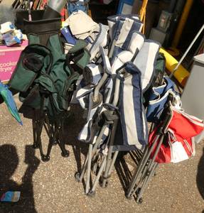 Large lot of camping chairs - 4 kids and 2 adult