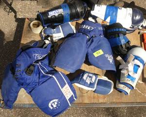 Lot of kids hockey gear