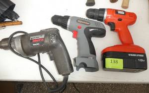 3 drills as shown