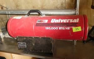 150,000 BTU torpedo heater