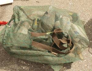 Bag full of duck decoys