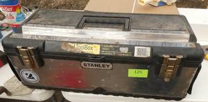 Stanley toolbox with tools