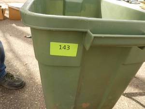 Tote of misc tools, wire, chainsaw chain, horseshoes
