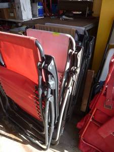 4 canvas folding chairs