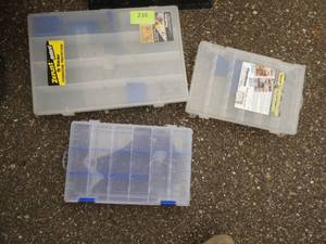 3 new parts bins  tackle boxes