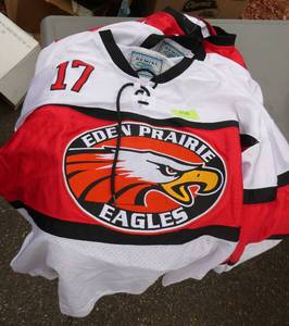 Group of 3 Eden Prairie hockey jerseys