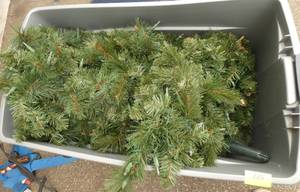Christmas tree - guessing about 6 ft tall