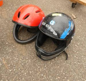 2 helmets