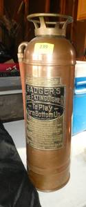 Vintage Badgers Fire Extinguisher