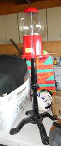 Gumball machine on stand