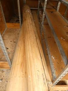 Four new columns 9 ft tall
