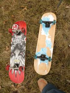 2 skateboards