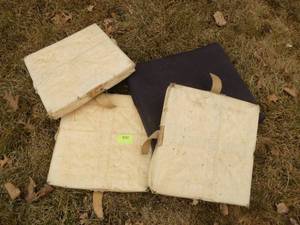 Set of baseball basesbags