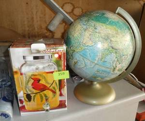Globe and a beverage dispenser