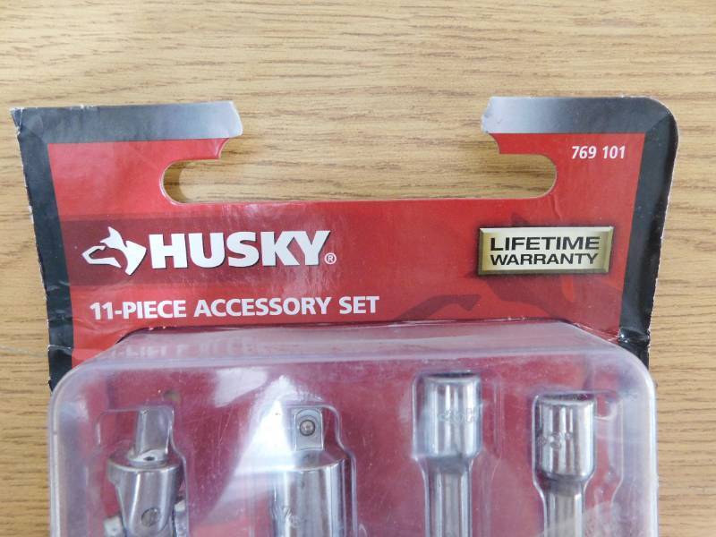 lot 51 image: Husky 14, 38, and 12 in. Drive Master Accessory Set (11-Piece)