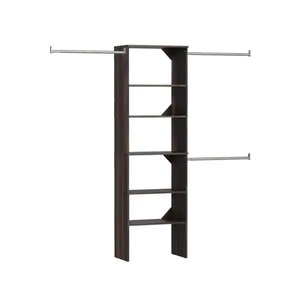 lot 70 image: ClosetMaid Style 84 in. W - 120 in. W Modern Walnut Wood Closet System