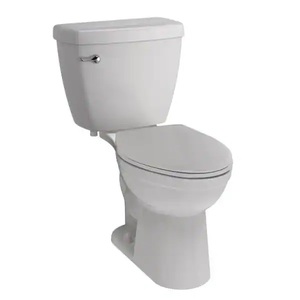 lot 86 image: Delta Foundations 2-piece 1.28 GPF Single Flush Elongated Toilet in White