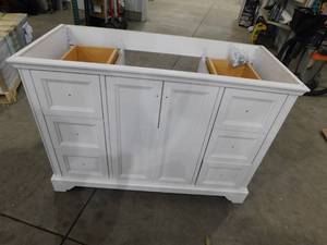lot 29 image: Home Decorators Collection Stratfield 48 in. W x 22 in. D x 34 in. H Bath Vanity Cabinet Only in White