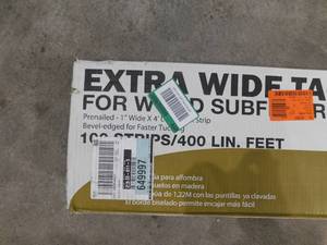 lot 41 image: Halex Poplar 1 in. W x 4 ft. L Carpet Tack Strip for Wood Subfloors (100-Pack)