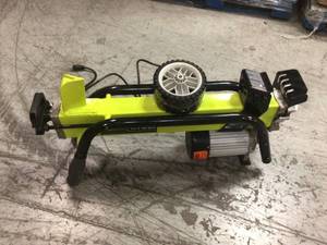 lot 108 image: 5-Ton 15 Amp Electric Log Splitter by RYOBI Customer Returns See Pictures