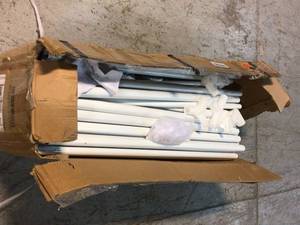 lot 37 image: 10 ft. x 30 ft. White Party Wedding Tent Canopy 6 Sidewall and 2-Doors by Winado CustomerReturns See Pictures