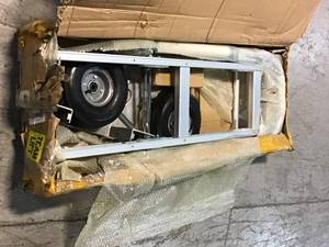 lot 41 image: Mophore Hand Truck Dolly Duty Aluminum Hand Truck Jr Customer Returns See Pictures
