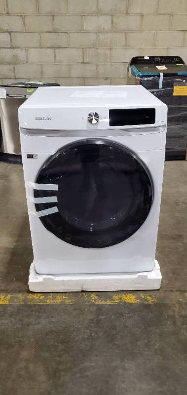 Samsung 7.5 cu. ft. Smart Dial White Electric Dryer with Super Speed Dry (Scratch & Dent) - 1 Year Warranty