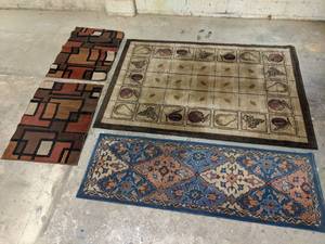 Assorted Beautiful Rugs-(1) 83.5 x 28.5  (2) 44.5 x 33  (1) 90 x 63