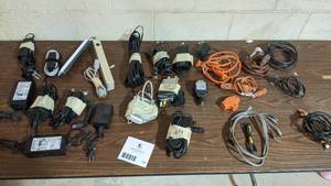 Large Collection of Extension Chords and Wires