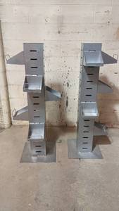 2 Industrial 50 Metal Adjustable Display Shelves