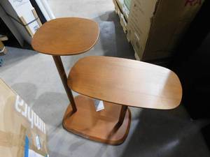 Umbra Swivo Light Walnut Side Table