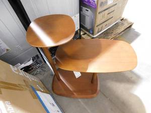 Umbra Swivo Light Walnut Side Table