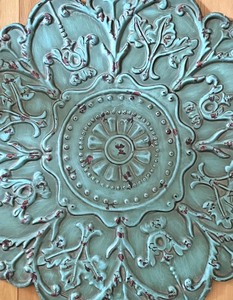 lot 70 image: Terrific Turquoise Metal Wall Art
