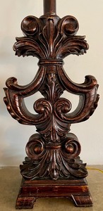 lot 68 image: 2 Ornate Table Lamps