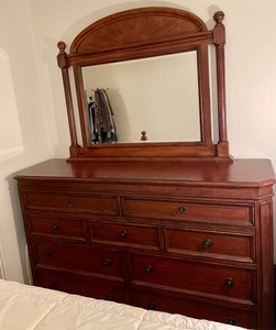 lot 1 image: Gorgeous Dresser with Mirror