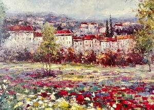lot 9 image: Tuscan Pleasures II Framed Art by Hulsey