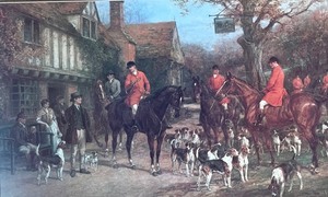 lot 6 image: Ye Olde Wayside Inn Unframed Print by Heywood Hardy