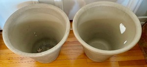 lot 52 image: 2 Large Resin Planters