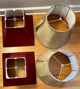 lot 56 image: 4 Luxurious Lamp Shades