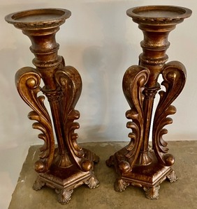 lot 43 image: Pair of Charming Candle Holders