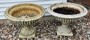 lot 137 image: Two Remarkable Resin Planters