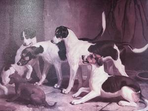 lot 172 image: Large Framed The Puckeridge Foxhounds Print by Thomas Woodward
