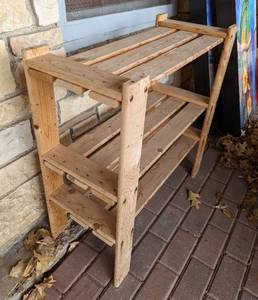 lot 190 image: Outdoor Wood Shelf